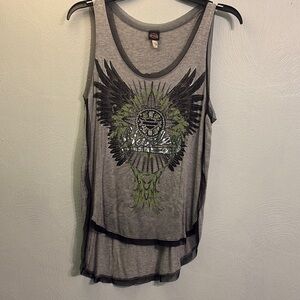 Grey Harley Davidson Tank